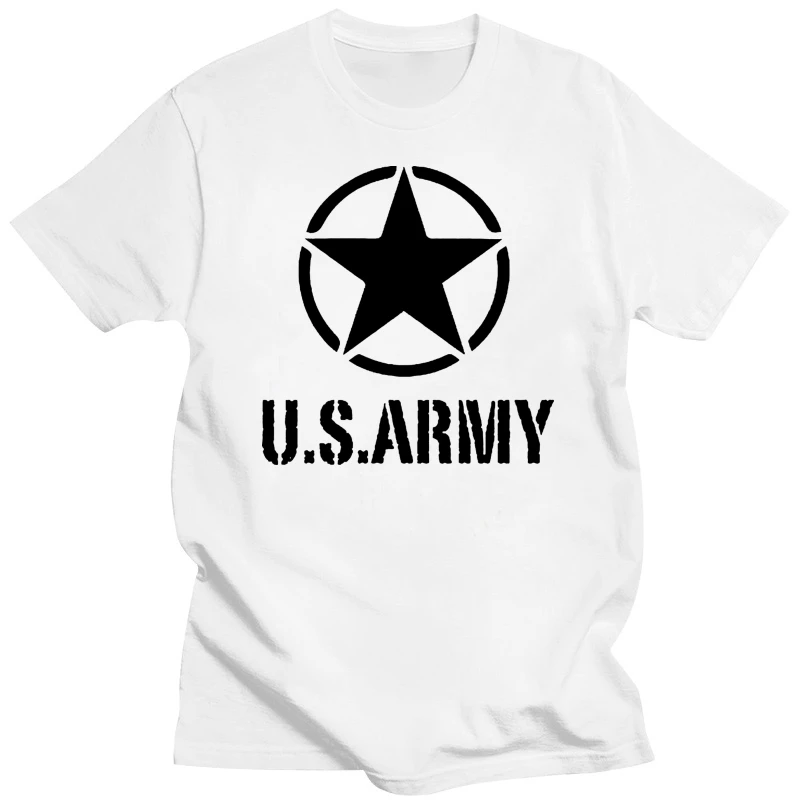 2018 Divat Menő Férfi T-shirt póló Férfi férfi rövid ujjú katonai usa hadsereg Katonája