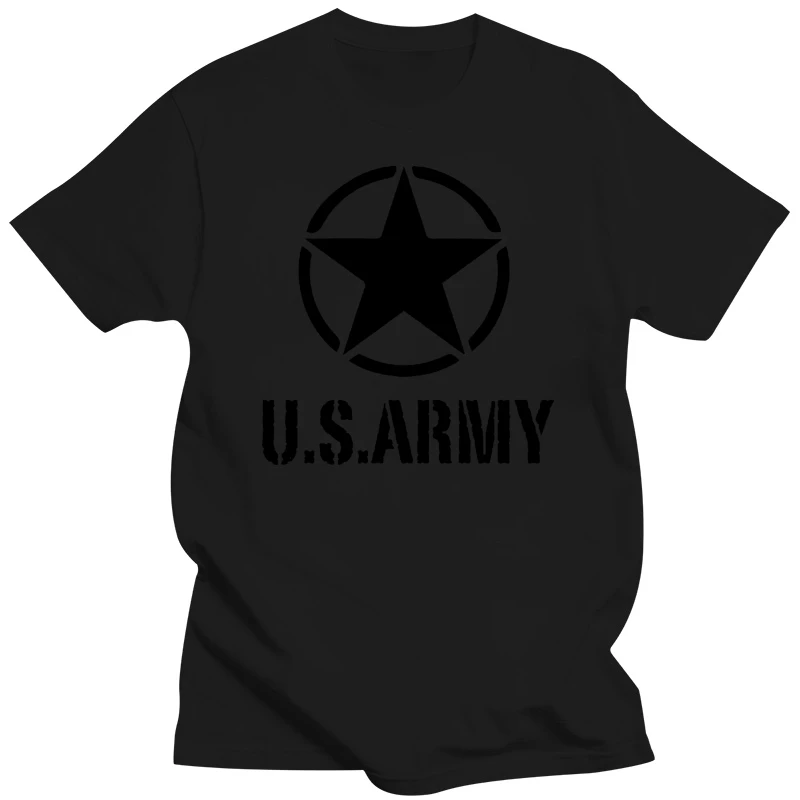 2018 Divat Menő Férfi T-shirt póló Férfi férfi rövid ujjú katonai usa hadsereg Katonája