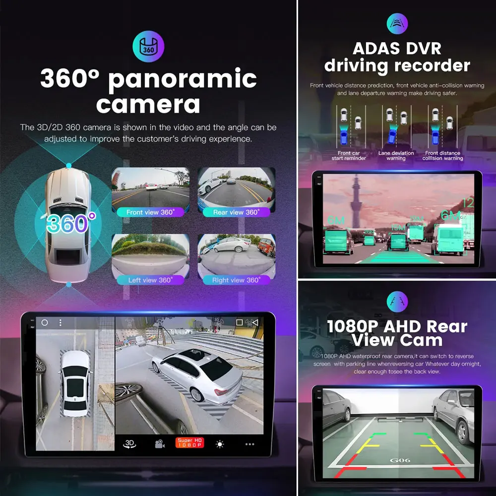Android 13 Carplay Auto 2din Ford RANGER F-250 2011 - 2014 Autó hifi, Multimédia, Videó Lejátszó GPS Navigációs Sztereó WIFI+4G