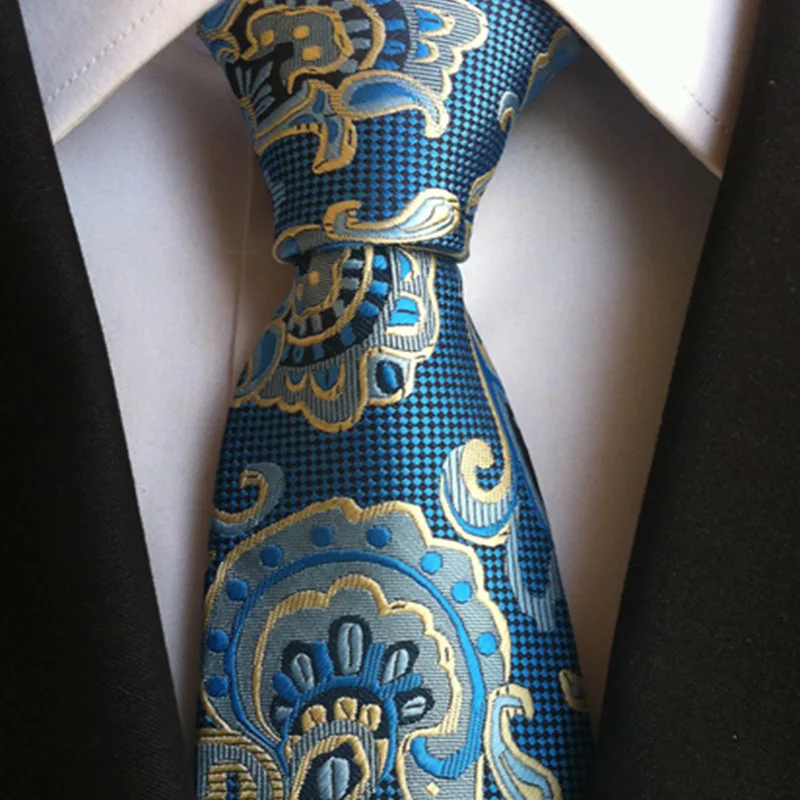 HOOYI Férfi Nyakát Nyakkendőt a Férfiak Fél Nyakkendő Minta Üzleti Nyakkendő Esküvői Ajándék 8cm Nyakkendő