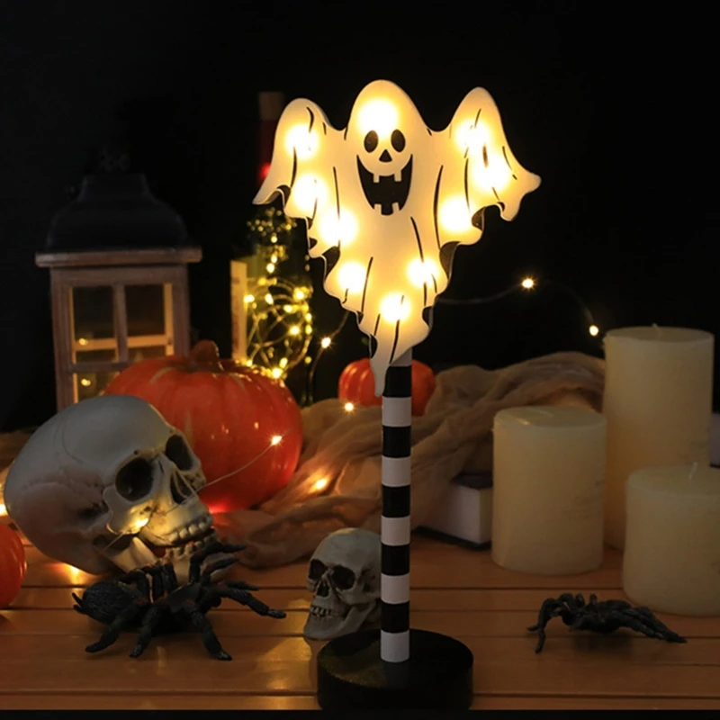 Halloween Party Fény Levehető Asztali Lámpa Tök Koponya Ghosty Elegáns Kivitel