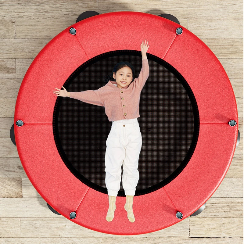 Multi-Méret Átmérő Gyakorlat Trambulin Nettó Gyerekek Szülinapi Ajándék Beltéri Pattogó Ágy, Összehajtható Jumping Jacks Készlet