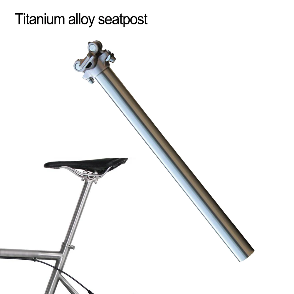 Seatpost Ultrakönnyű Titán Ötvözet Kerékpár nyeregcső MTB Országúti Kerékpár Seatpost 31.6X350mm 27.2X350mm üléscső Magas Minőség