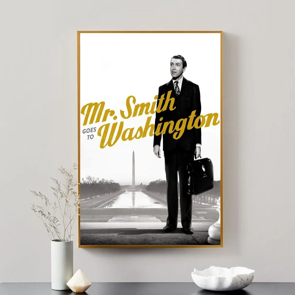 Smith Washingtonba Megy (1939) Poszter Amerikai Politikai Vígjáték-Dráma, Film, Fali Dekor Frank Capra Art Ajándék